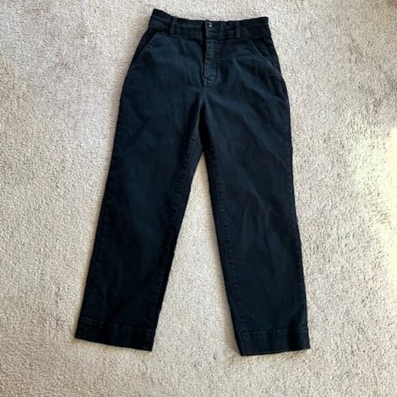 Everlane The Straight Leg Crop Regular Size 4 Black - Picture 1 of 5